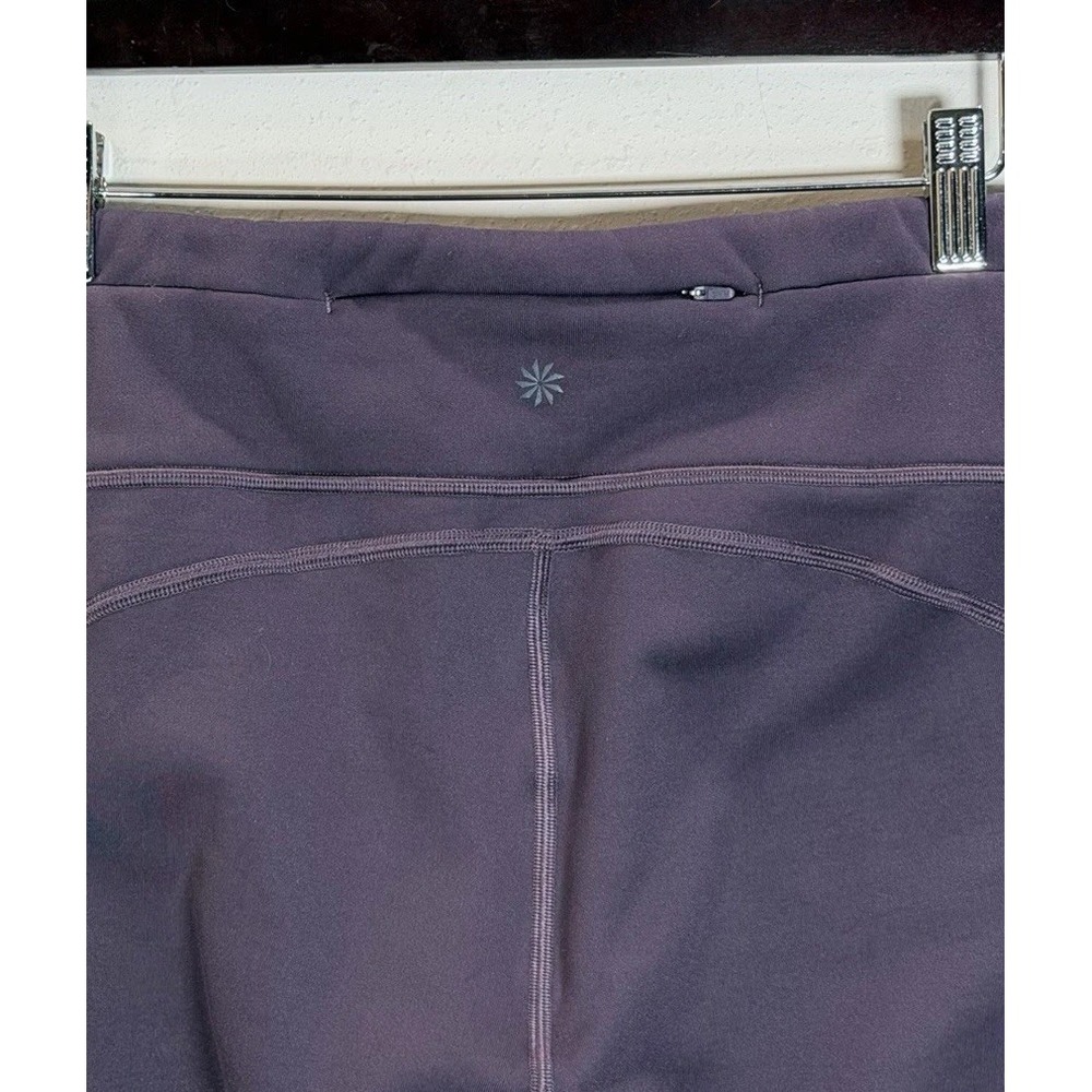 ATHLETA Tights Fleece Lined Primaloft Alpine Valley Women's Sz XL Regal Plum 26"